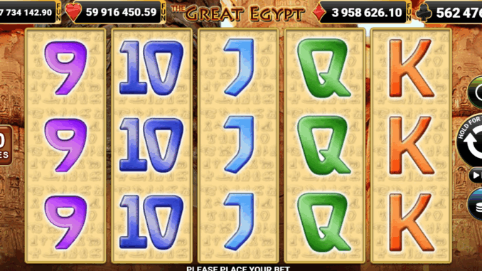 The Great Egypt Firavunlar gibi yaşamak istiyorsan, bu oyun tam sana göre!